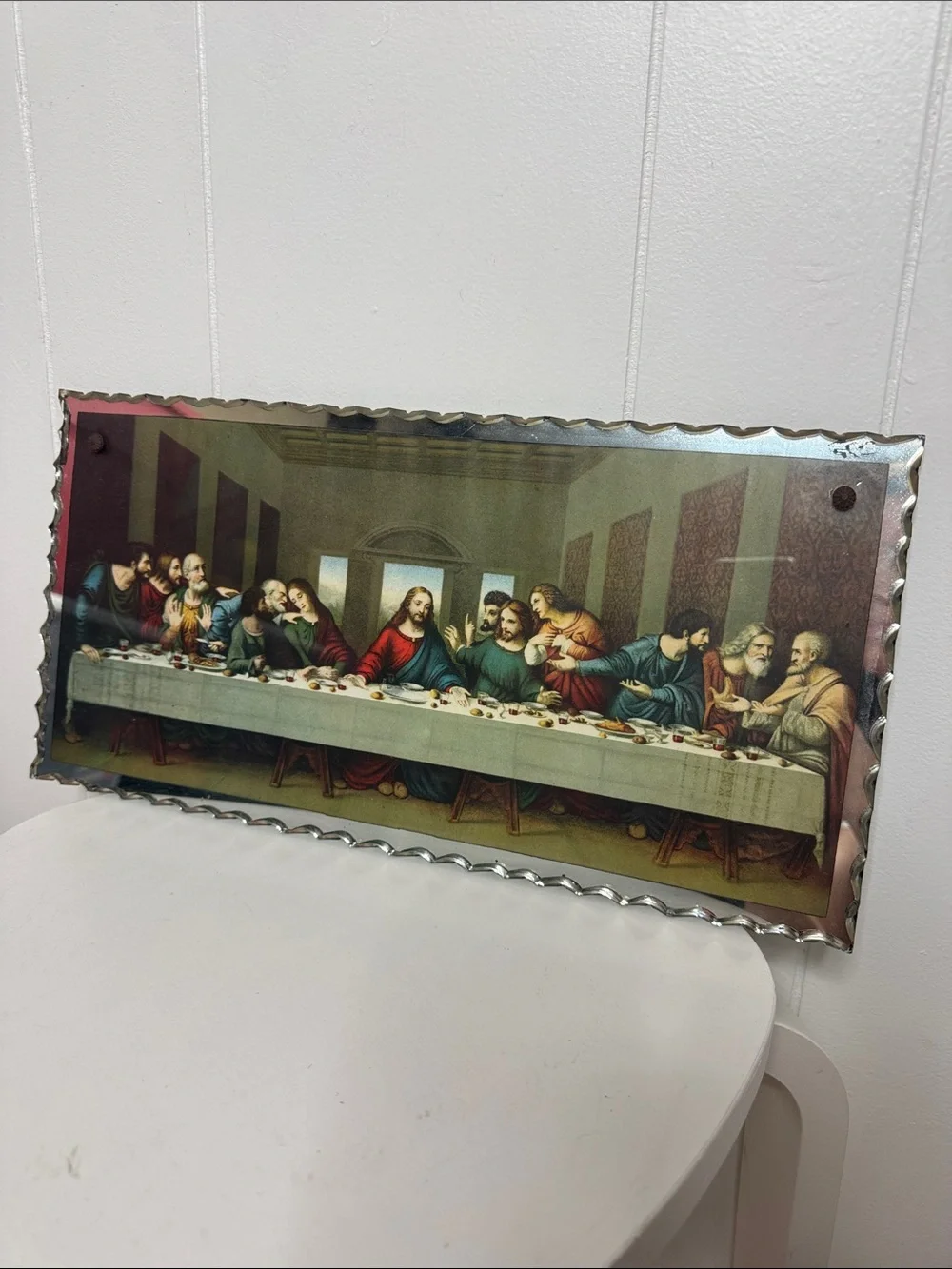 Vintage last supper mirror